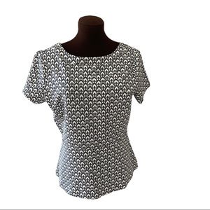 Ann Taylor peplum style and V back  top